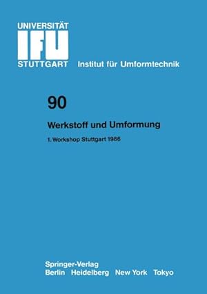 Imagen del vendedor de Werkstoff und Umformung a la venta por BuchWeltWeit Ludwig Meier e.K.