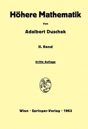 Seller image for Vorlesungen ber hhere Mathematik for sale by BuchWeltWeit Ludwig Meier e.K.