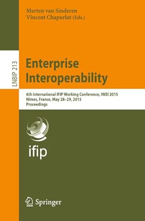 Bild des Verkufers fr Enterprise Interoperability zum Verkauf von BuchWeltWeit Ludwig Meier e.K.