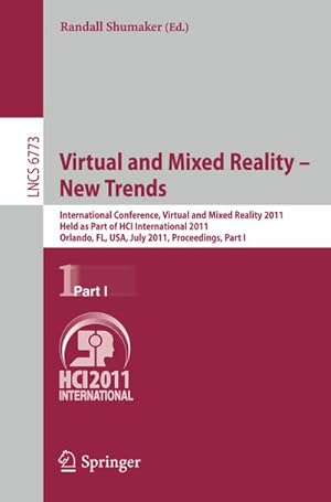 Bild des Verkufers fr Virtual and Mixed Reality - New Trends, Part I zum Verkauf von BuchWeltWeit Ludwig Meier e.K.