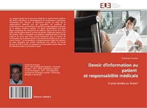 Seller image for Devoir d'information au patient et responsabilit mdicale for sale by BuchWeltWeit Ludwig Meier e.K.