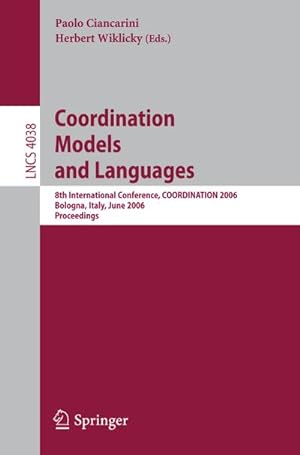 Immagine del venditore per Coordination Models and Languages venduto da BuchWeltWeit Ludwig Meier e.K.