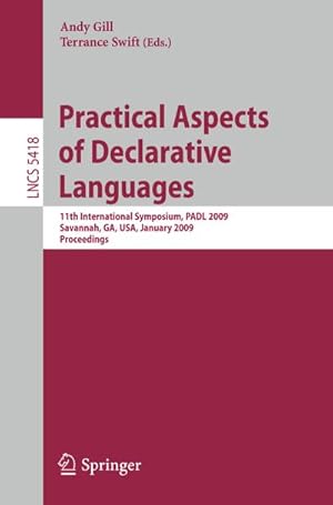 Immagine del venditore per Practical Aspects of Declarative Languages venduto da BuchWeltWeit Ludwig Meier e.K.