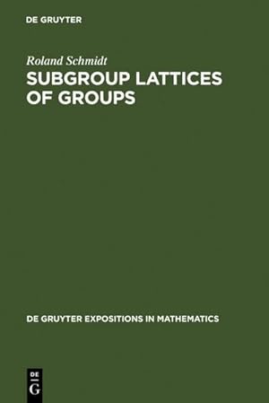 Seller image for Subgroup Lattices of Groups for sale by BuchWeltWeit Ludwig Meier e.K.