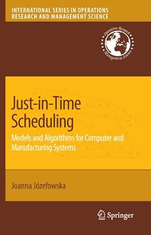 Image du vendeur pour Just-in-Time Scheduling mis en vente par BuchWeltWeit Ludwig Meier e.K.