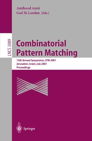 Seller image for Combinatorial Pattern Matching for sale by BuchWeltWeit Ludwig Meier e.K.
