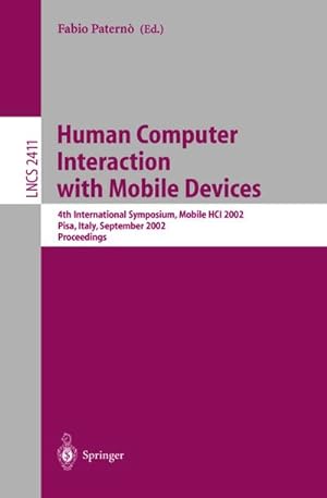Seller image for Human Computer Interaction with Mobile Devices for sale by BuchWeltWeit Ludwig Meier e.K.