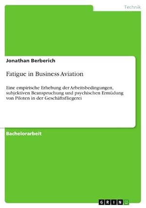 Seller image for Fatigue in Business Aviation for sale by BuchWeltWeit Ludwig Meier e.K.