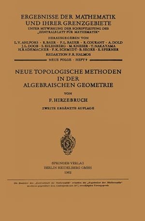 Seller image for Neue Topologische Methoden in der Algebraischen Geometrie for sale by BuchWeltWeit Ludwig Meier e.K.