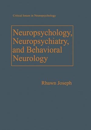 Seller image for Neuropsychology, Neuropsychiatry, and Behavioral Neurology for sale by BuchWeltWeit Ludwig Meier e.K.