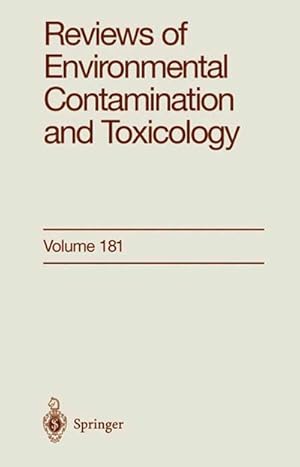 Bild des Verkufers fr Reviews of Environmental Contamination and Toxicology zum Verkauf von BuchWeltWeit Ludwig Meier e.K.