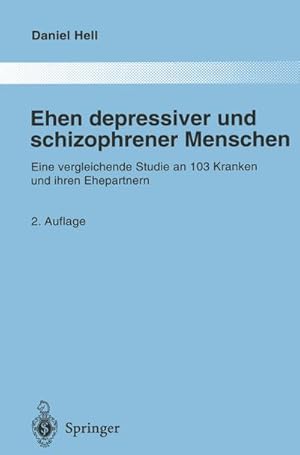 Seller image for Ehen depressiver und schizophrener Menschen for sale by BuchWeltWeit Ludwig Meier e.K.
