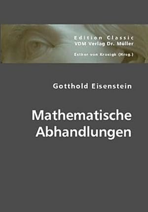 Image du vendeur pour Mathematische Abhandlungen mis en vente par BuchWeltWeit Ludwig Meier e.K.