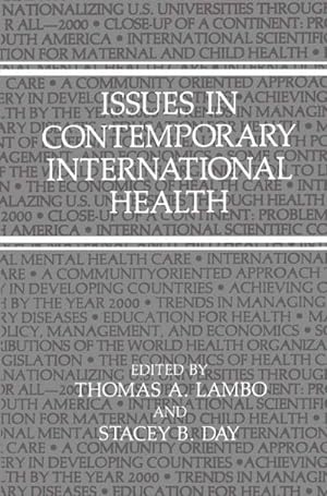 Seller image for Issues in Contemporary International Health for sale by BuchWeltWeit Ludwig Meier e.K.