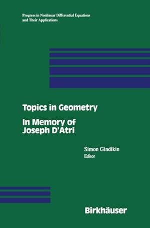 Seller image for Topics in Geometry for sale by BuchWeltWeit Ludwig Meier e.K.