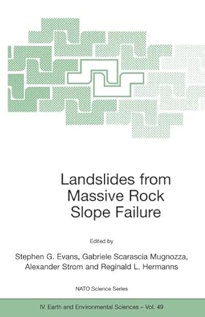 Image du vendeur pour Landslides from Massive Rock Slope Failure mis en vente par BuchWeltWeit Ludwig Meier e.K.