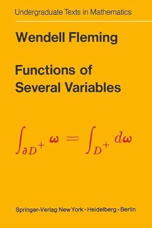 Immagine del venditore per Functions of Several Variables venduto da BuchWeltWeit Ludwig Meier e.K.