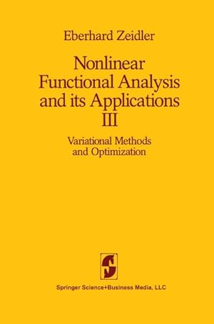 Seller image for Nonlinear Functional Analysis and its Applications for sale by BuchWeltWeit Ludwig Meier e.K.