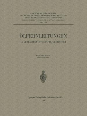 Seller image for lfernleitungen in verkehrswirtschaftlicher Sicht for sale by BuchWeltWeit Ludwig Meier e.K.