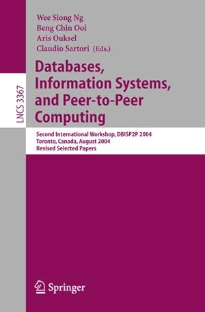 Bild des Verkufers fr Databases, Information Systems, and Peer-to-Peer Computing zum Verkauf von BuchWeltWeit Ludwig Meier e.K.