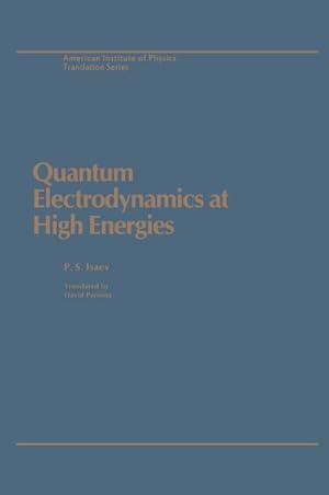 Seller image for QUANTUM ELECTRODYNAMICS HIGH E for sale by BuchWeltWeit Ludwig Meier e.K.