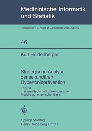 Imagen del vendedor de Strategische Analyse der sekundren Hypertonieprvention a la venta por BuchWeltWeit Ludwig Meier e.K.