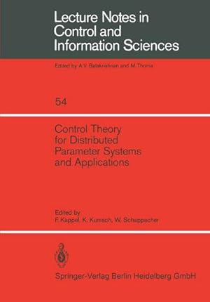 Seller image for Control Theory for Distributed Parameter Systems and Applications for sale by BuchWeltWeit Ludwig Meier e.K.