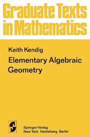 Seller image for Elementary Algebraic Geometry for sale by BuchWeltWeit Ludwig Meier e.K.