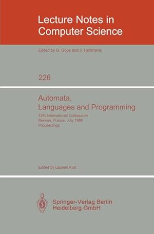 Seller image for Automata, Languages and Programming for sale by BuchWeltWeit Ludwig Meier e.K.