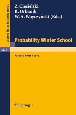 Seller image for Probability Winter School for sale by BuchWeltWeit Ludwig Meier e.K.