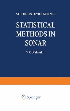 Immagine del venditore per Statistical Methods in Sonar venduto da BuchWeltWeit Ludwig Meier e.K.