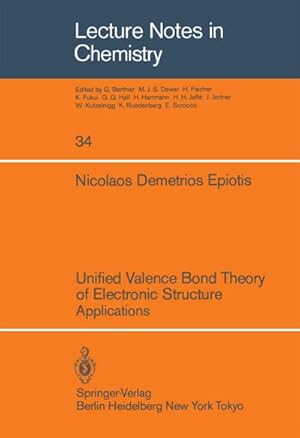 Imagen del vendedor de Unified Valence Bond Theory of Electronic Structure a la venta por BuchWeltWeit Ludwig Meier e.K.