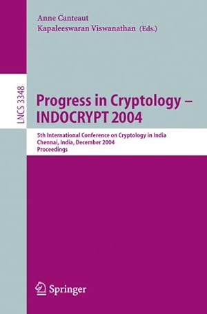 Seller image for Progress in Cryptology - INDOCRYPT 2004 for sale by BuchWeltWeit Ludwig Meier e.K.