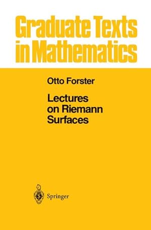 Immagine del venditore per Lectures on Riemann Surfaces venduto da BuchWeltWeit Ludwig Meier e.K.