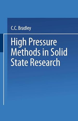 Seller image for High Pressure Methods in Solid State Research for sale by BuchWeltWeit Ludwig Meier e.K.