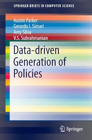 Imagen del vendedor de Data-driven Generation of Policies a la venta por BuchWeltWeit Ludwig Meier e.K.