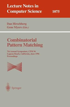 Seller image for Combinatorial Pattern Matching for sale by BuchWeltWeit Ludwig Meier e.K.