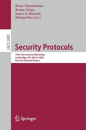 Imagen del vendedor de Security Protocols a la venta por BuchWeltWeit Ludwig Meier e.K.