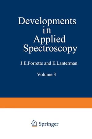 Bild des Verkufers fr Developments in Applied Spectroscopy zum Verkauf von BuchWeltWeit Ludwig Meier e.K.