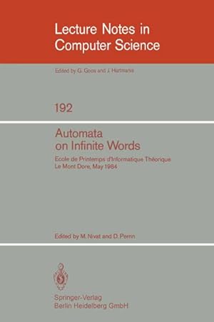 Image du vendeur pour Automata on Infinite Words mis en vente par BuchWeltWeit Ludwig Meier e.K.