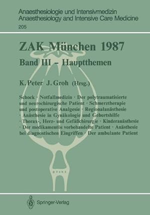 Immagine del venditore per ZAK Mnchen 1987 venduto da BuchWeltWeit Ludwig Meier e.K.