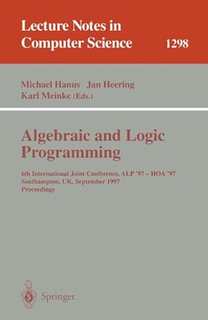 Seller image for Algebraic and Logic Programming for sale by BuchWeltWeit Ludwig Meier e.K.