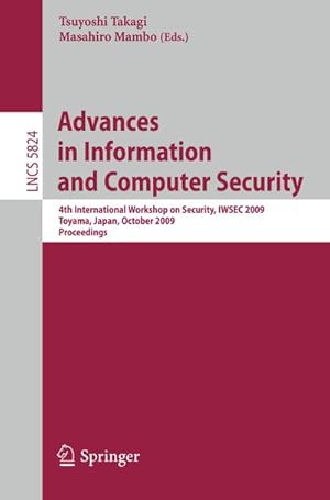 Image du vendeur pour Advances in Information and Computer Security mis en vente par BuchWeltWeit Ludwig Meier e.K.