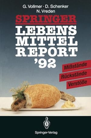 Image du vendeur pour Springer Lebensmittelreport 92 mis en vente par BuchWeltWeit Ludwig Meier e.K.