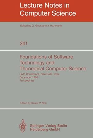 Seller image for Foundations of Software Technology and Theoretical Computer Science for sale by BuchWeltWeit Ludwig Meier e.K.