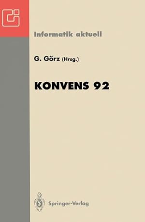 Seller image for Konvens 92 for sale by BuchWeltWeit Ludwig Meier e.K.