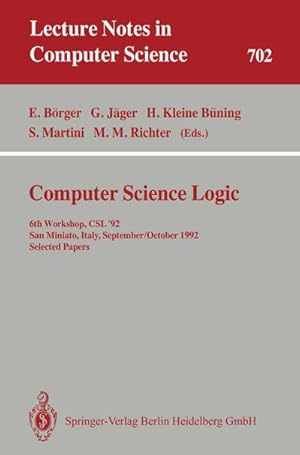 Bild des Verkufers fr Computer Science Logic zum Verkauf von BuchWeltWeit Ludwig Meier e.K.