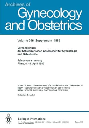 Bild des Verkufers fr Verhandlungen der Schweizerischen Gesellschaft fr Gynkologie und Geburtshilfe zum Verkauf von BuchWeltWeit Ludwig Meier e.K.