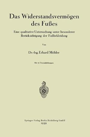 Seller image for Das Widerstandsvermgen des Fues for sale by BuchWeltWeit Ludwig Meier e.K.