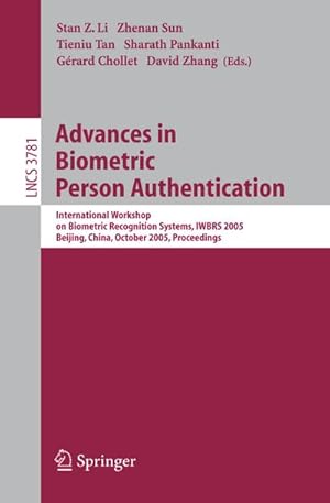 Immagine del venditore per Advances in Biometric Person Authentication venduto da BuchWeltWeit Ludwig Meier e.K.